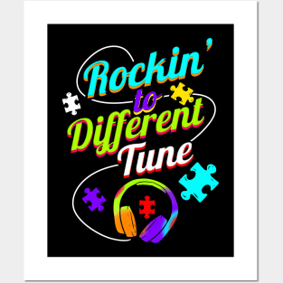 Rockin To A Different Tune Autism Awareness Posters and Art